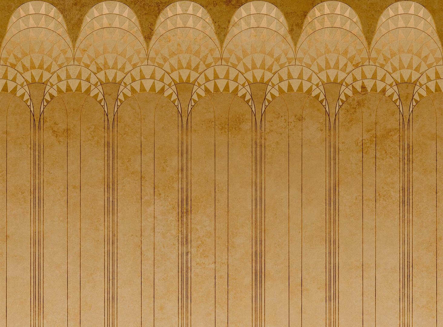 Fototapeta łuki art-deco Tecnografica 82784-1 LEXINGTON GOLD Metal