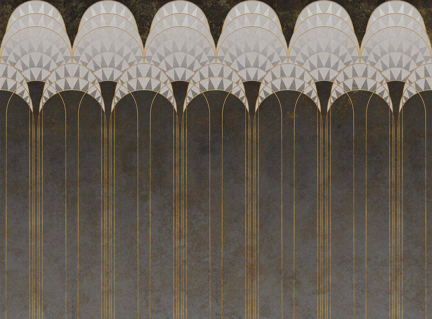 Fototapeta łuki art-deco Tecnografica 82784-2 LEXINGTON BLACK Metal
