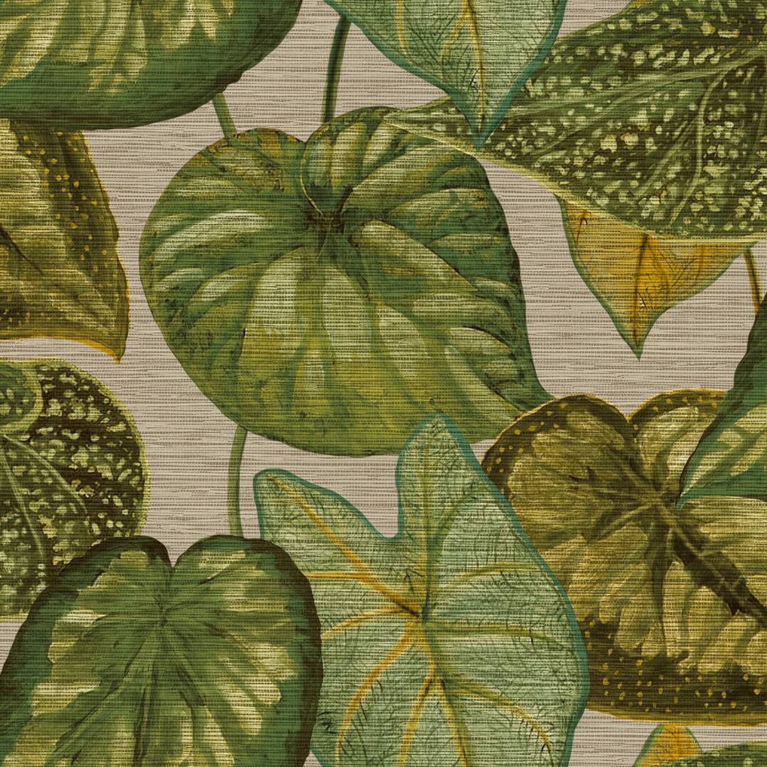 Tapeta tropikalne liście Decoprint TA25052 Tropical Leaves Thaiti