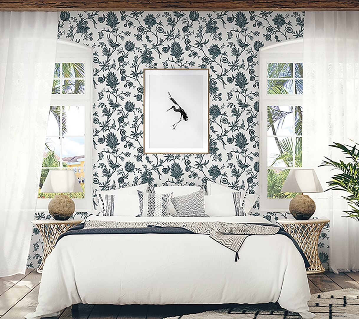 Tapeta botaniczna Wallquest WTK20508 Maloney The Keys