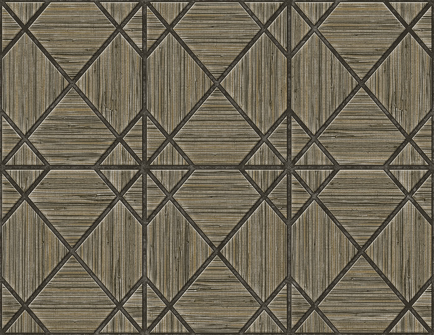 Tapeta geometryczna imitująca grasscloth Wallquest WTK20606 Midway Ave The Keys