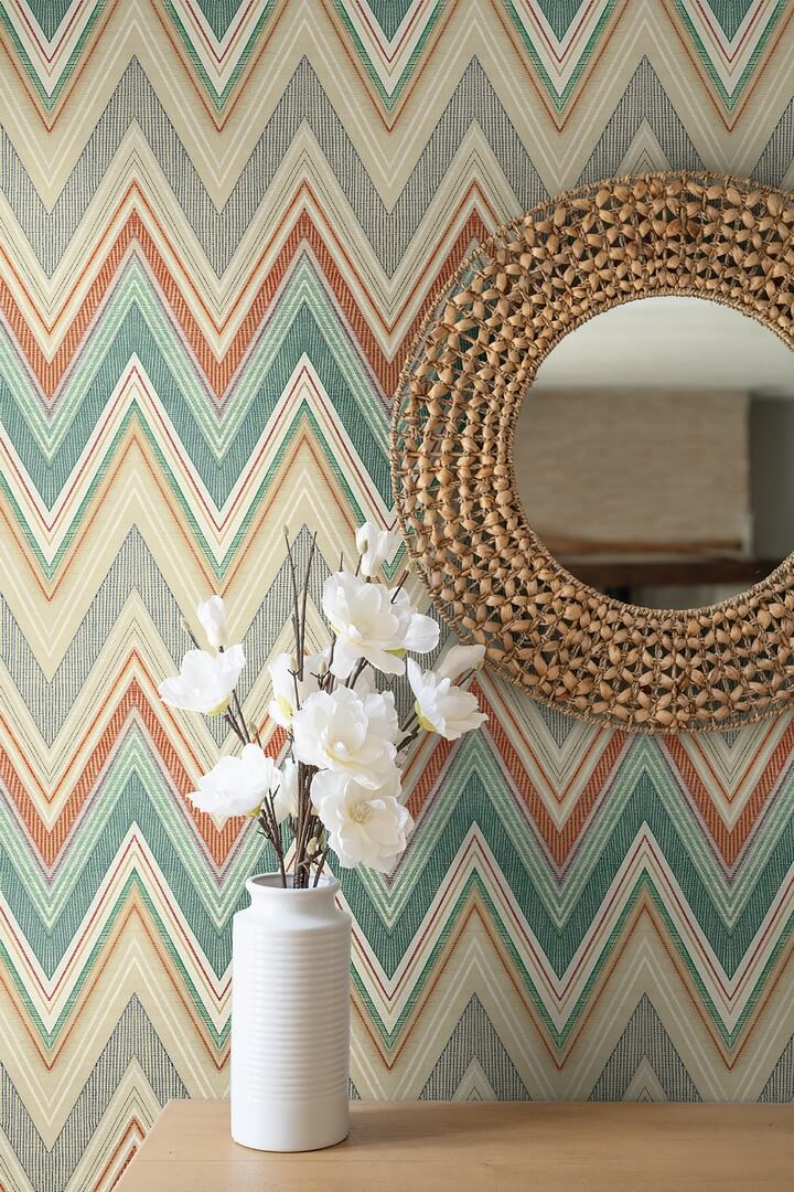 Tapeta zygzaki Wallquest WTK20901 Sailfish The Keys