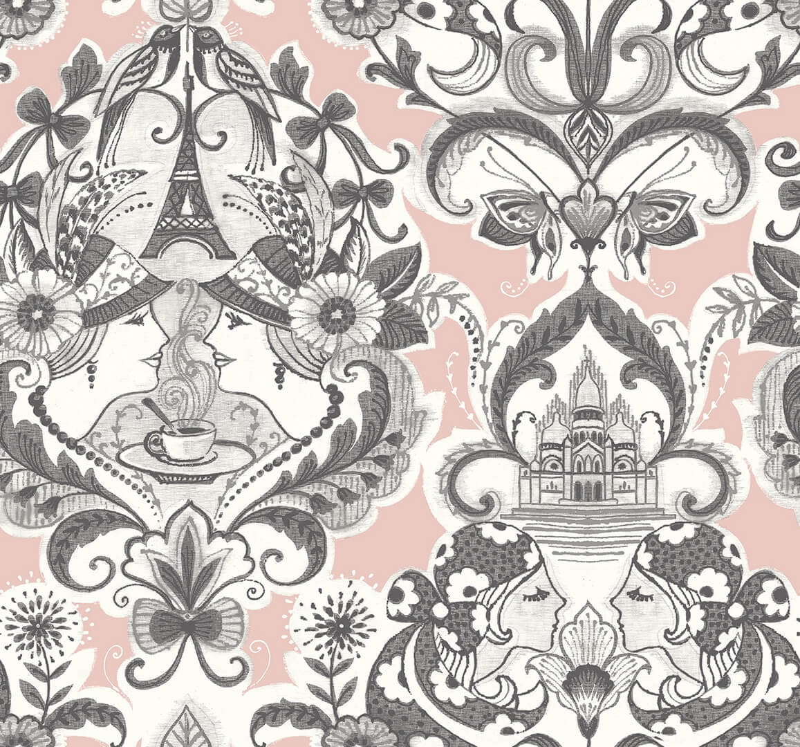 Tapeta współczesny ornament Wallquest NW90884 Sadie Daylight