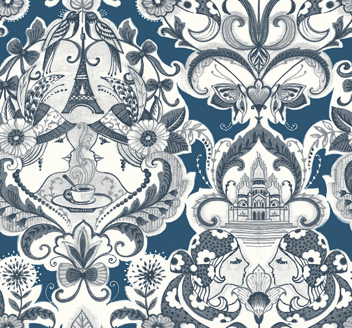 Tapeta współczesny ornament Wallquest NW90885 Sadie Daylight