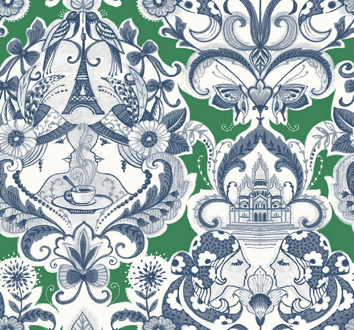Tapeta współczesny ornament Wallquest NW90887 Sadie Daylight