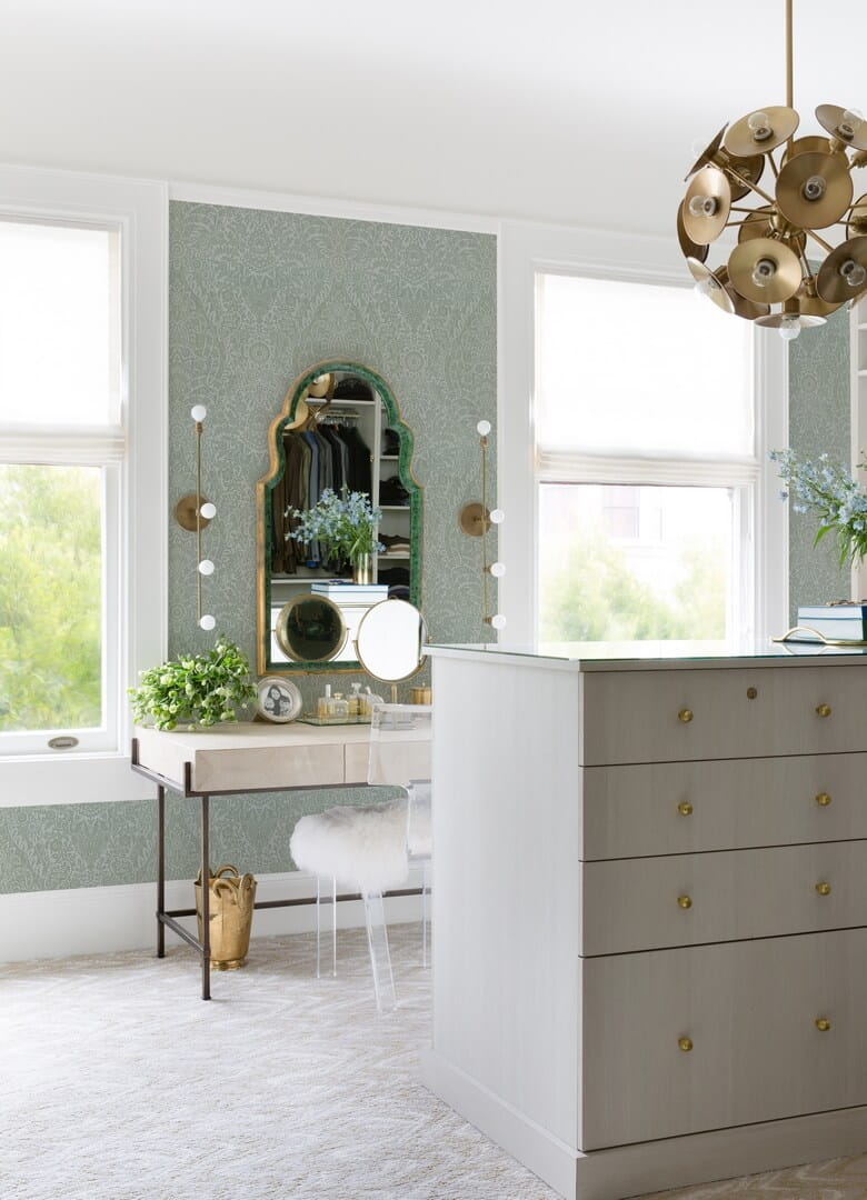 Tapeta welur ornament Wallquest SP87366 Maris Flock Damask Daylight