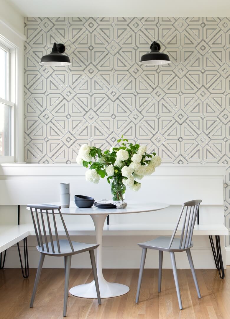 Tapeta geometryczna kwarc Wallquest SP87372 Voltaire Bead Geo Daylight