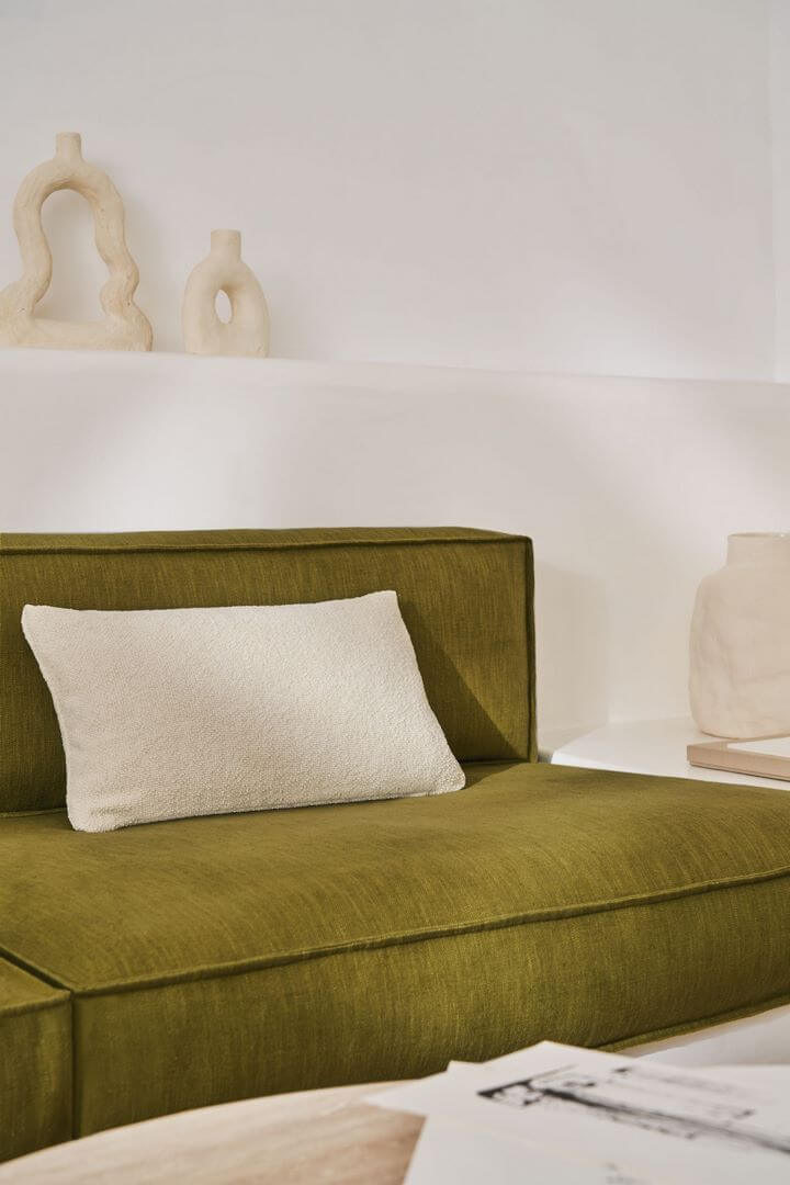 Tkanina lniano-bawełniana jednokolorowa Casamance 32070558 Guethary