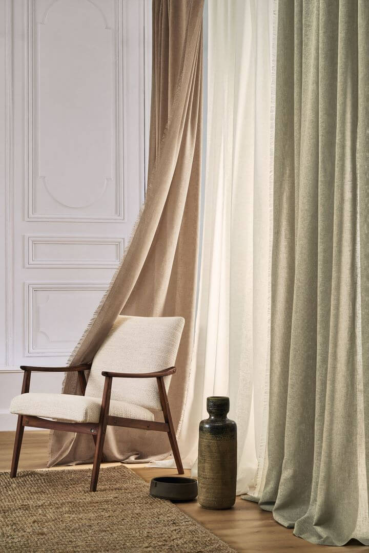 Tkanina woal Casamance A39701556 Kanso 2 - 303 cm szer.