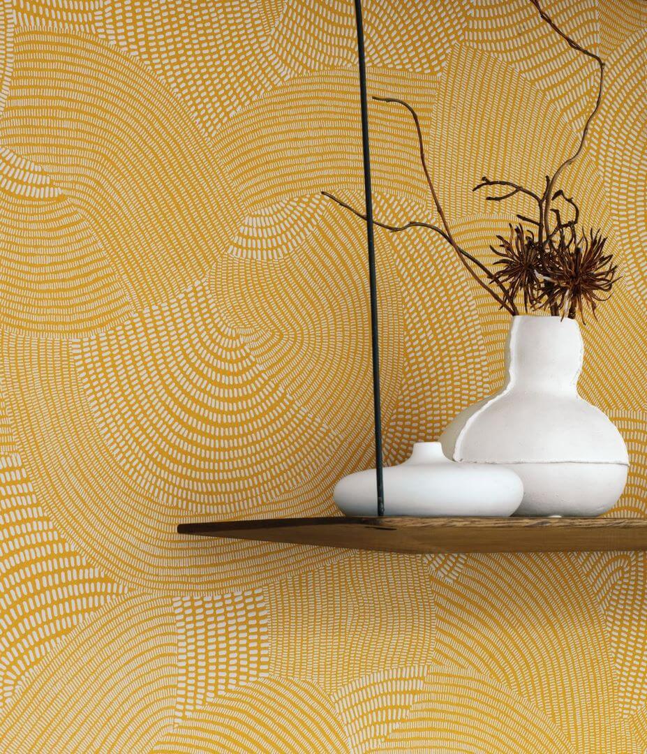 Tapeta z graficznym falującym wzorem Casadeco COLR 84412315 Tjala So Color 5