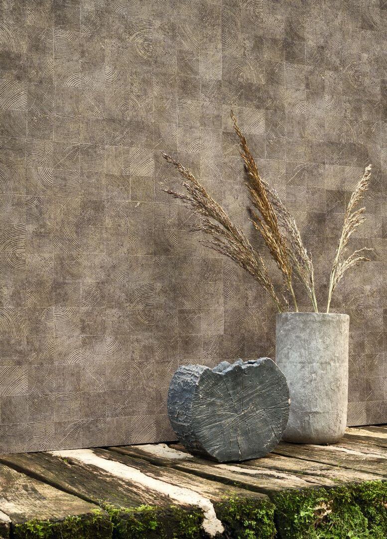 Tapeta drewniana mozaika Casadeco COLR 86012532 Chene So Color 5