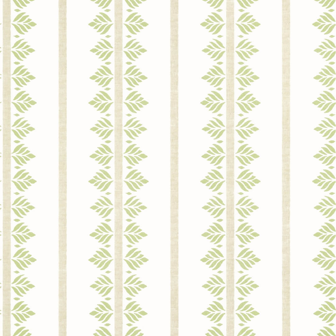 Tapeta paski i liście Anna French AT15102 Fern Stripe Antilles
