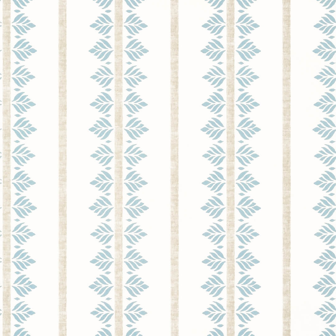 Tapeta paski i liście Anna French AT15103 Fern Stripe Antilles