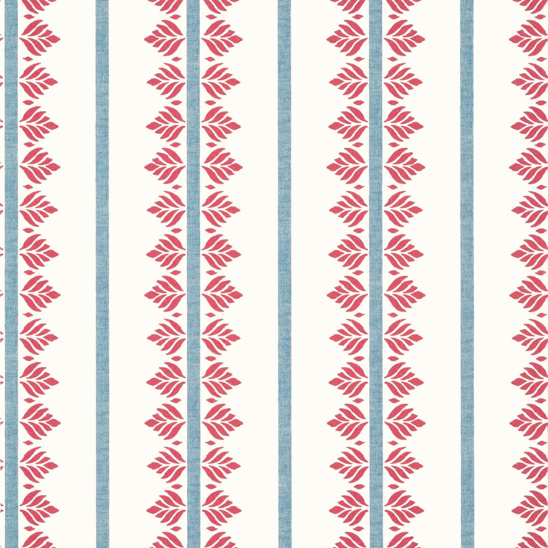 Tapeta paski i liście Anna French AT15105 Fern Stripe Antilles