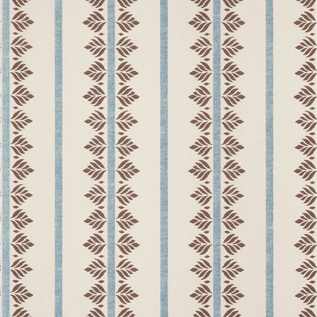 Tapeta paski i liście Anna French AT15106 Fern Stripe Antilles