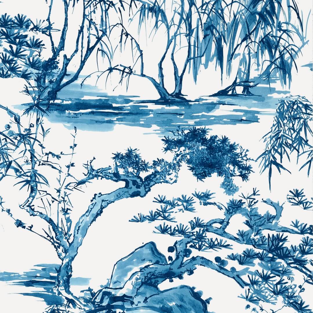 Tapeta akwarelowe drzewa Anna French AT9826 Kyoto Nara