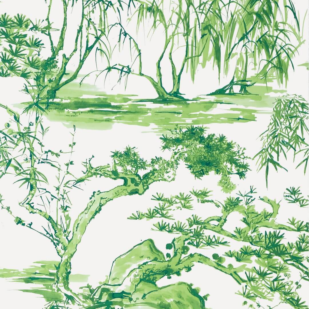 Tapeta akwarelowe drzewa Anna French AT9828 Kyoto Nara