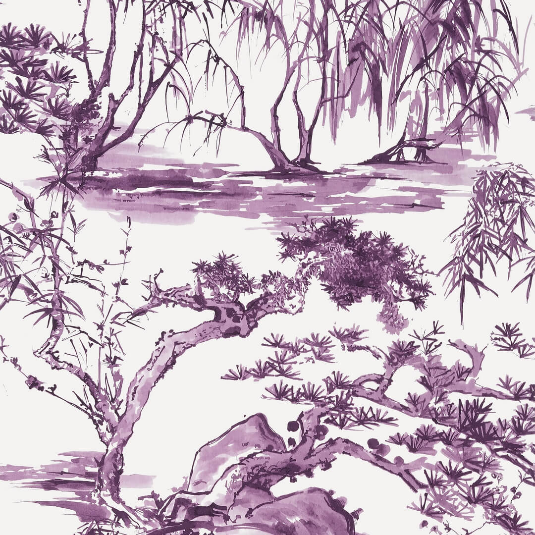 Tapeta akwarelowe drzewa Anna French AT9830 Kyoto Nara