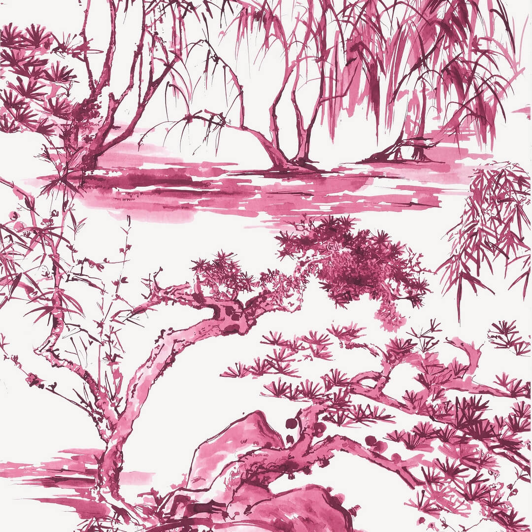 Tapeta akwarelowe drzewa Anna French AT9831 Kyoto Nara