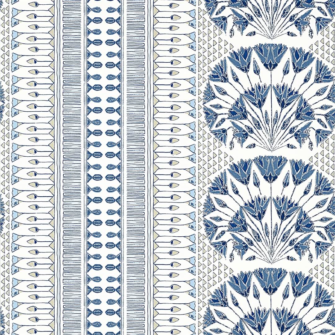 Tapeta stylizowane kwiaty i geometria Anna French AT9624 Cairo Sovoy