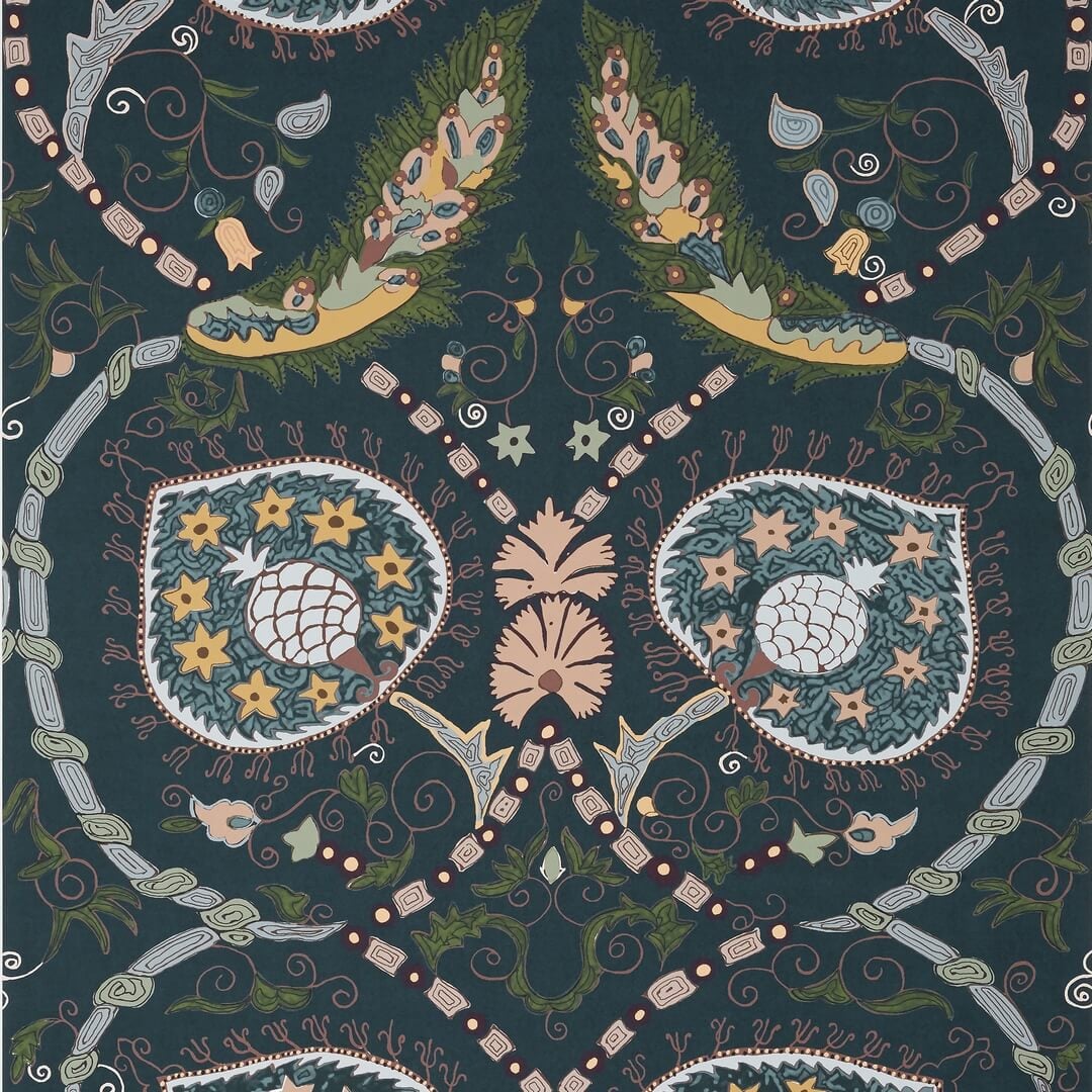 Tapeta orientalny ornament Thibaut T13216 Lewis Mesa