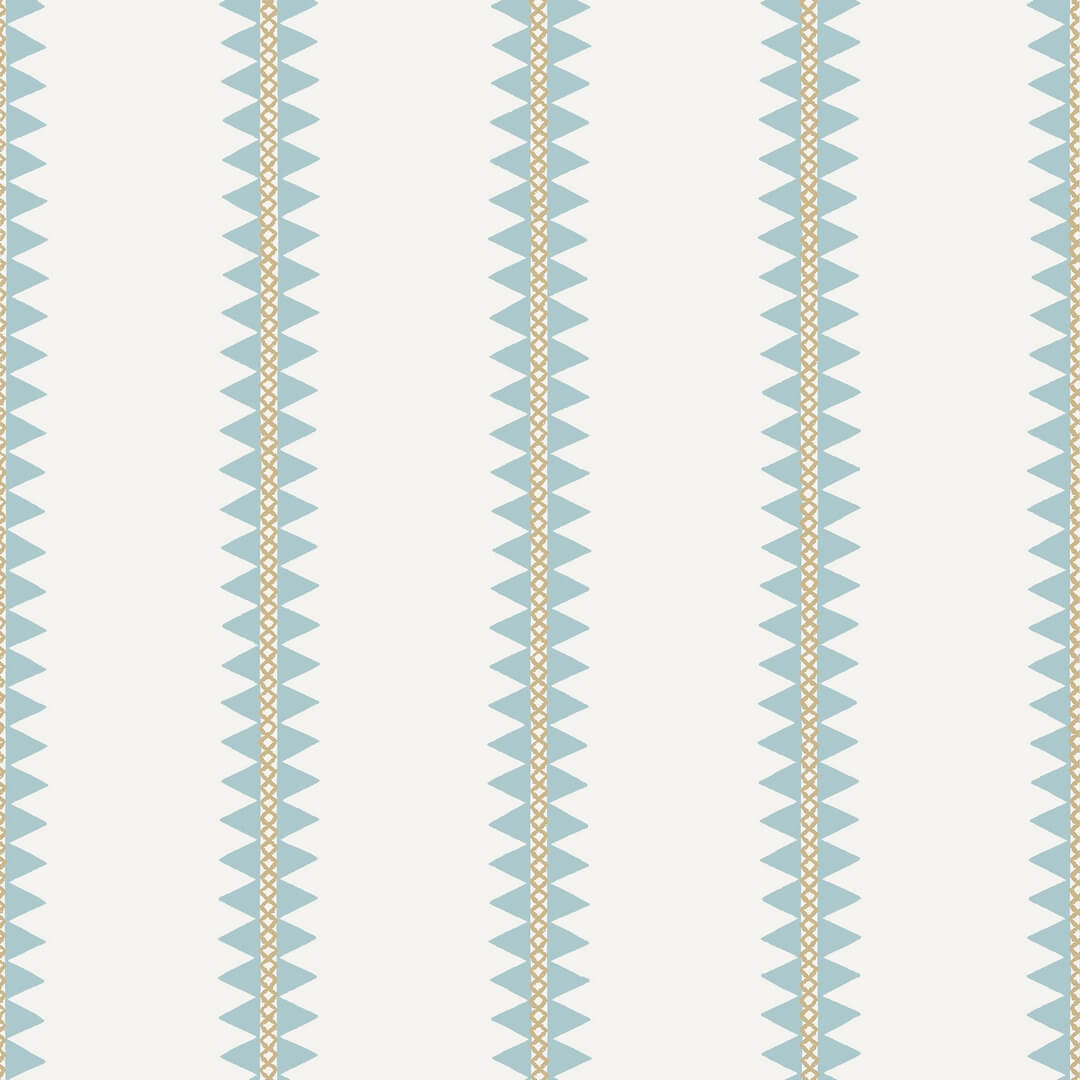 Tapeta pasy i trójkąty Thibaut T13241 Reno Stripe Mesa