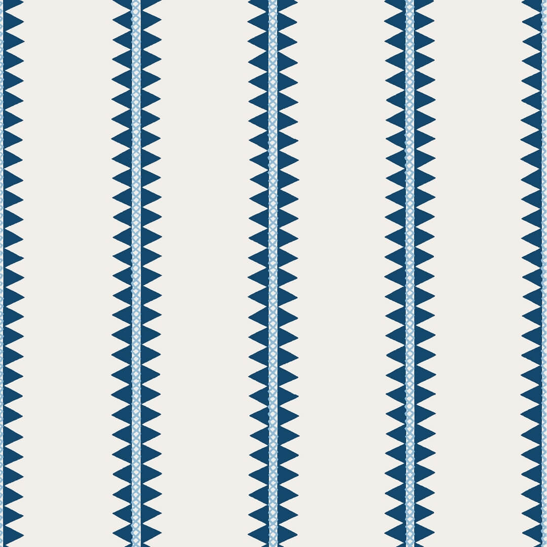 Tapeta pasy i trójkąty Thibaut T13244 Reno Stripe Mesa