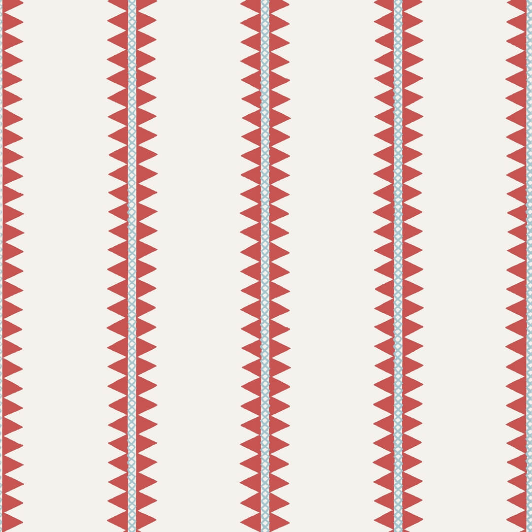 Tapeta pasy i trójkąty Thibaut T13245 Reno Stripe Mesa