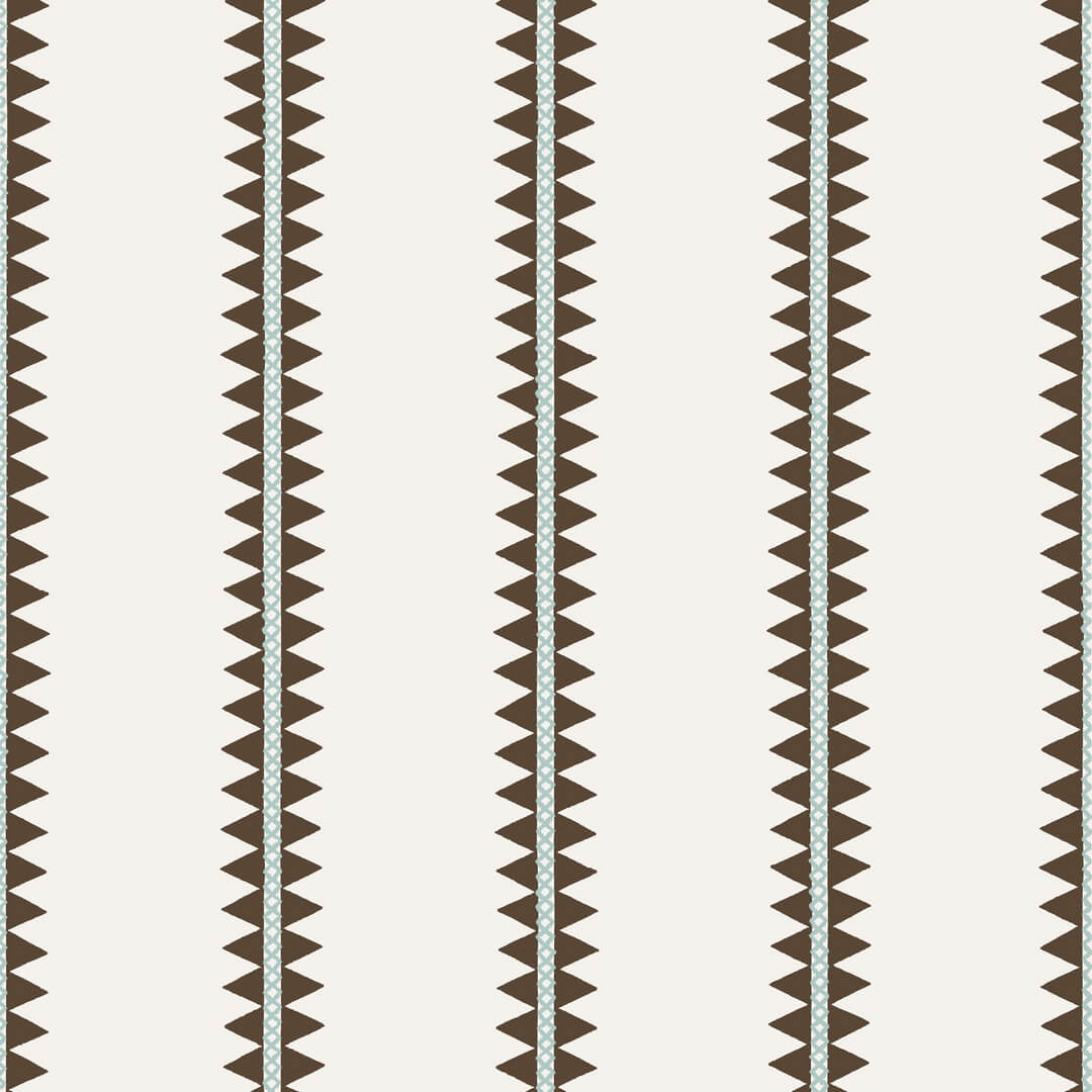 Tapeta pasy i trójkąty Thibaut T13246 Reno Stripe Mesa