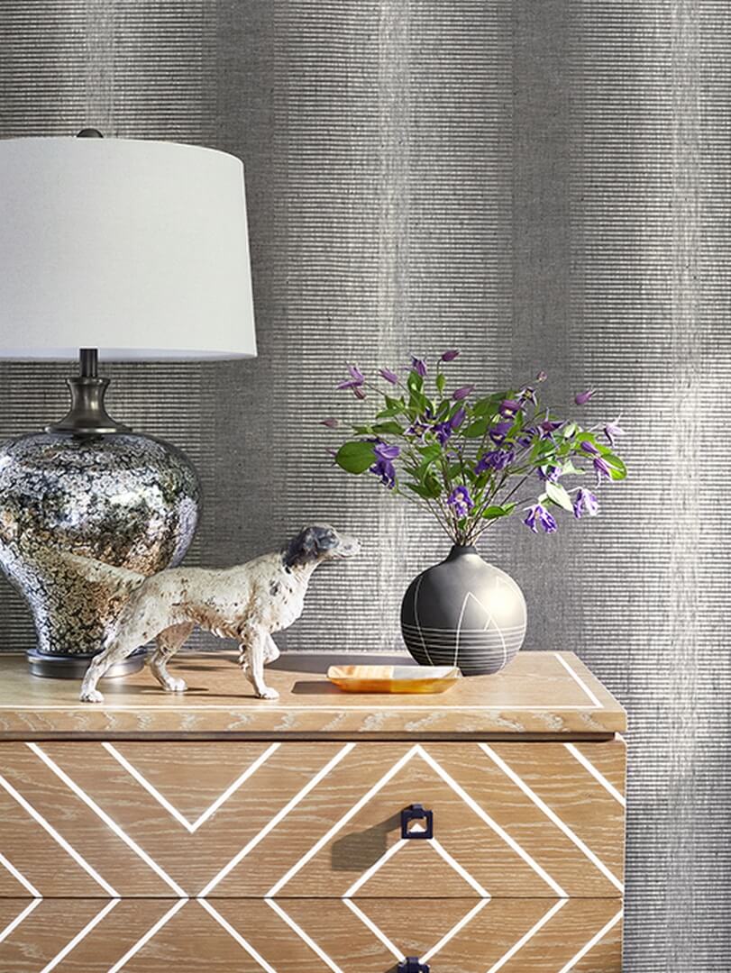 Tapeta naturalna w cieniowane pasy Thibaut T13261 Bozeman Stripe Mesa