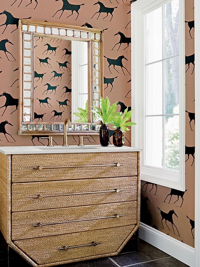 Tapeta konie Thibaut T13267 Marlborough Downs Mesa