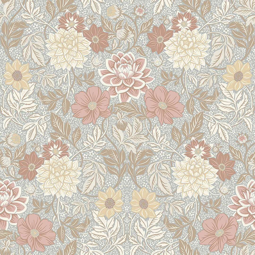 Tapeta Kwiaty Vintage Boras 7692 Dahlia Garden Falsterbo III