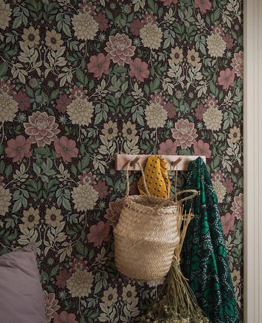 Tapeta Kwiaty Vintage Boras 7694 Dahlia Garden Falsterbo III