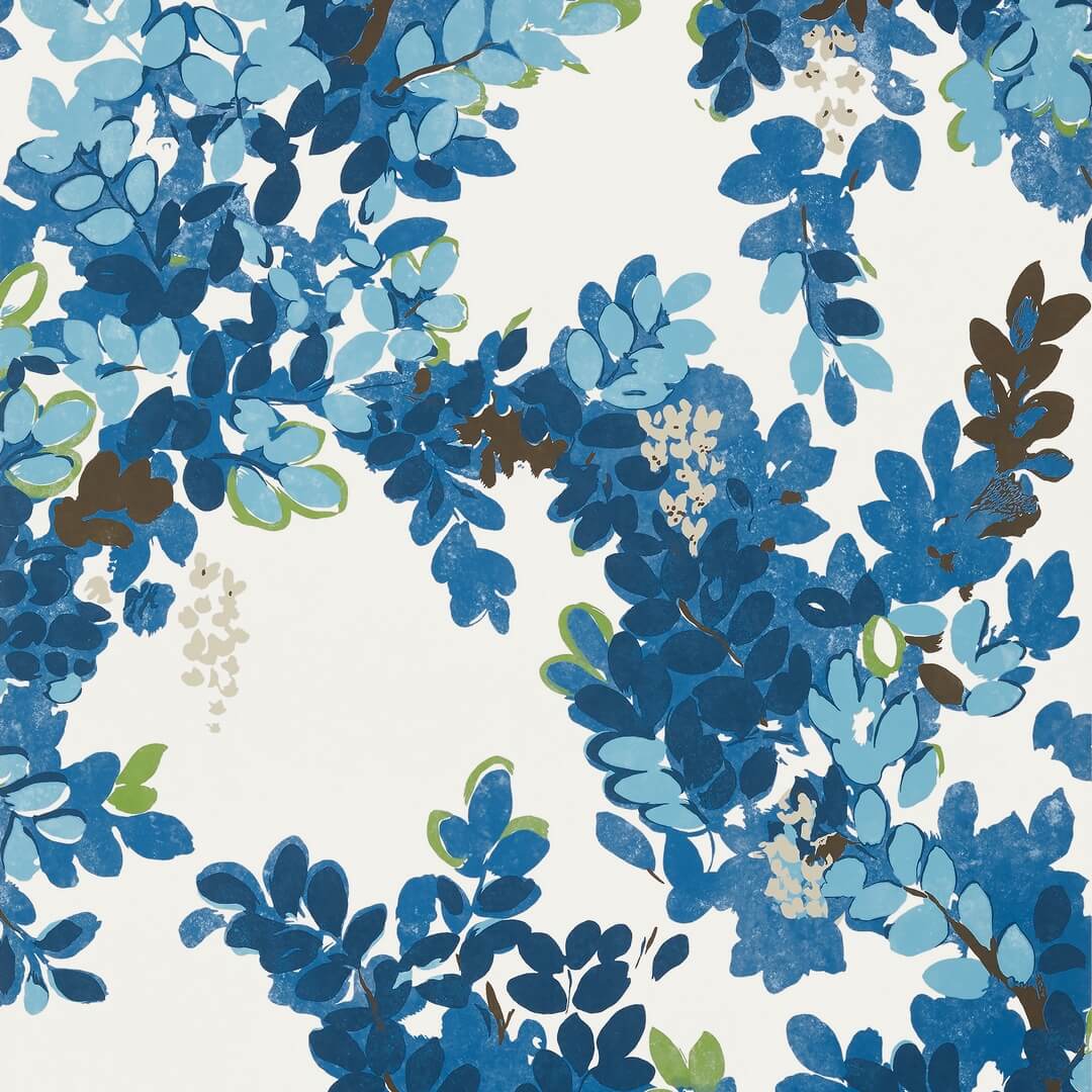 Tapeta kwiaty i liście Thibaut T14330 Central Park Canopy
