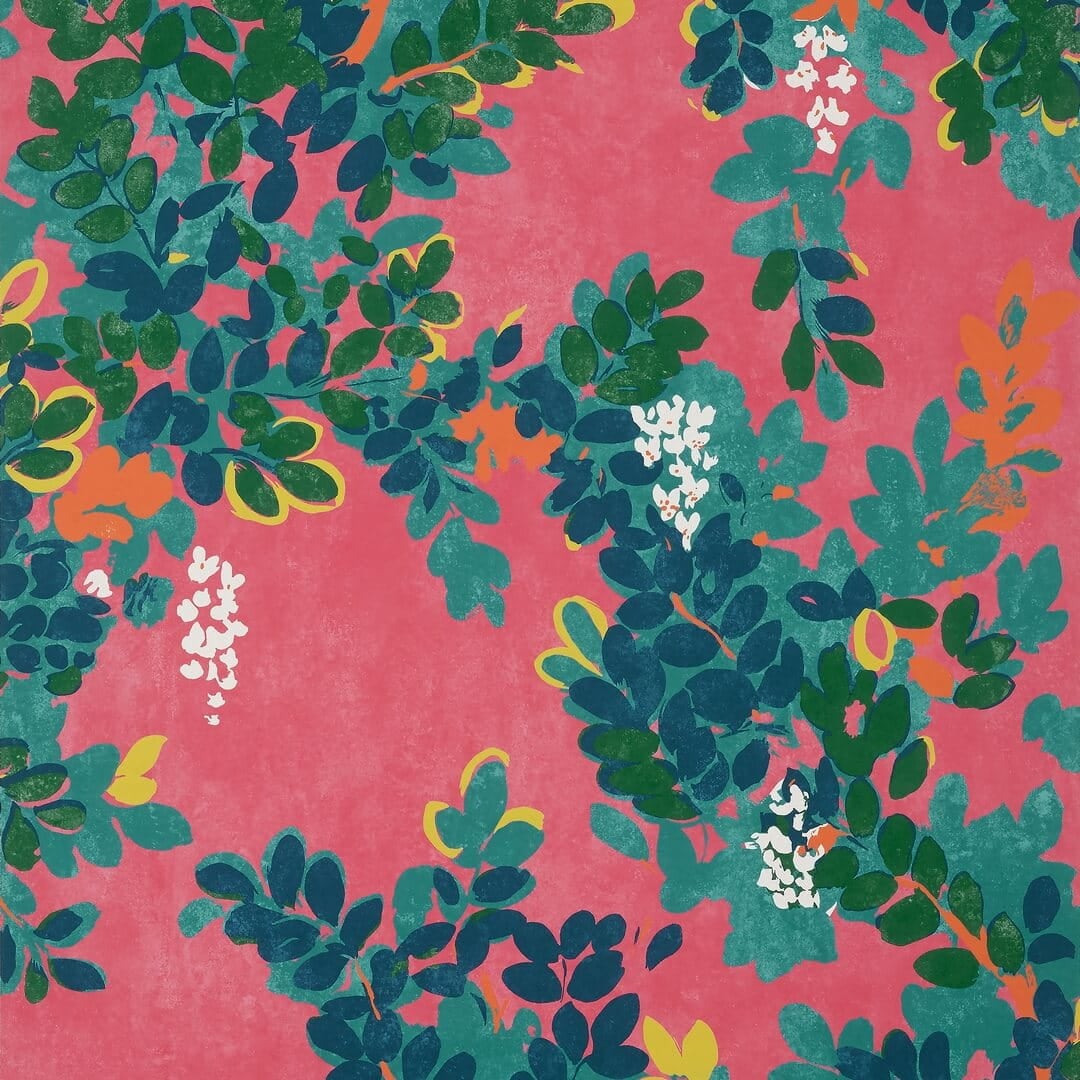 Tapeta kwiaty i liście Thibaut T14332 Central Park Canopy