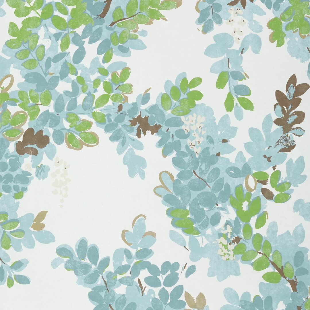 Tapeta kwiaty i liście Thibaut T14335 Central Park Canopy
