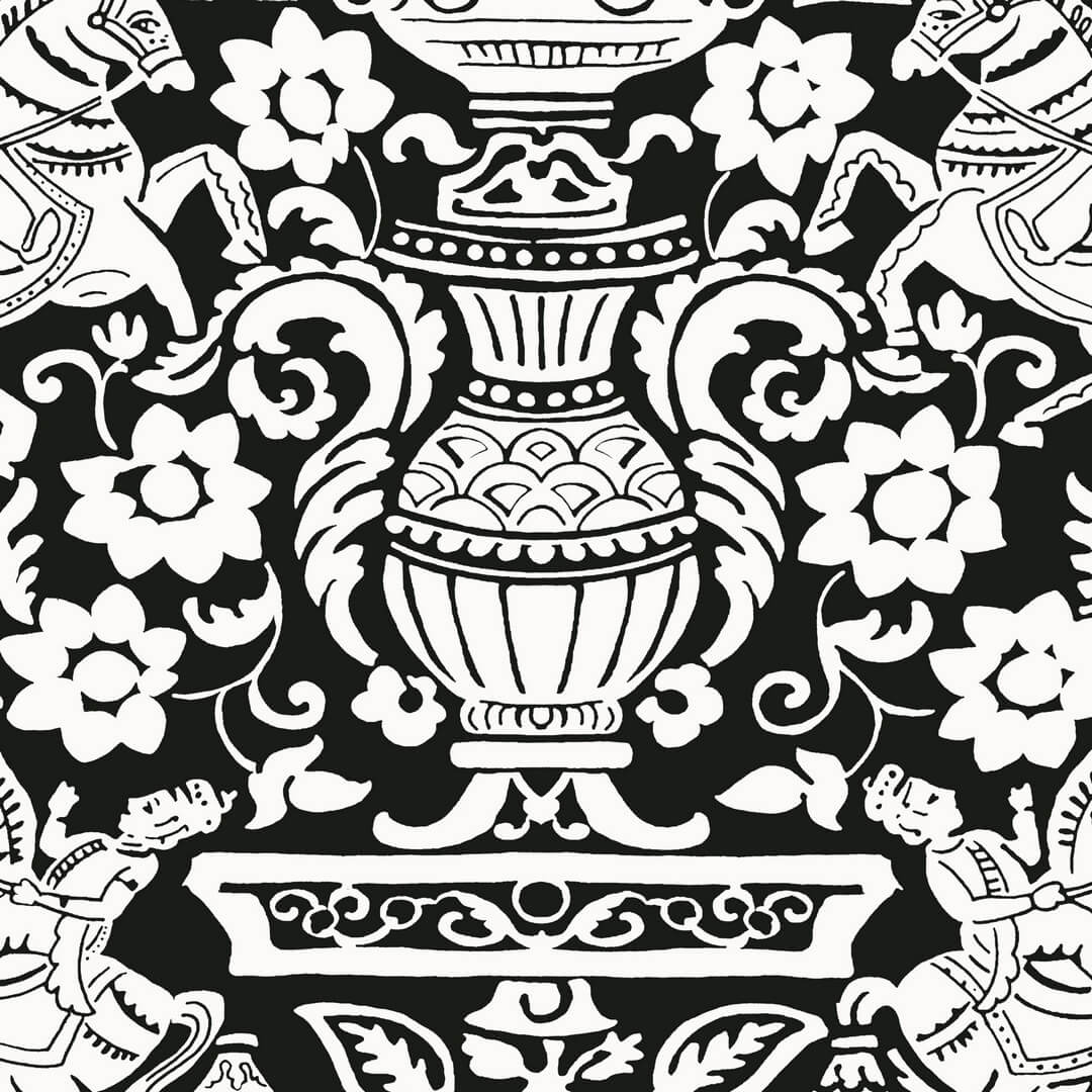 Tapeta ornament Thibaut T14365 Galway Canopy