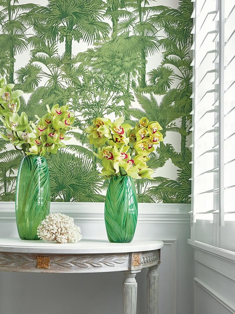 Tapeta palmy Thibaut T10101 Palm Botanical Tropics