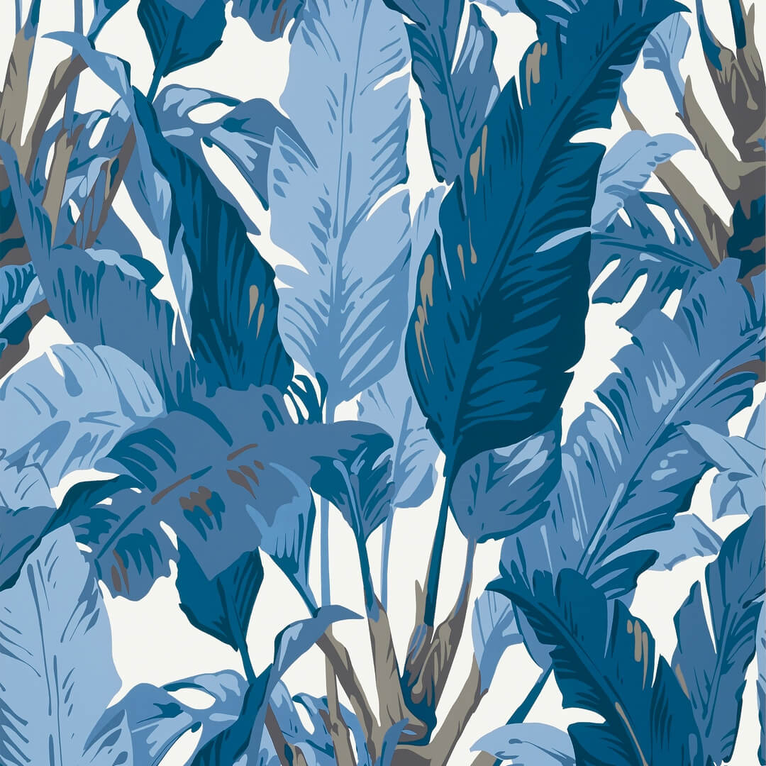 Tapeta liście bananowca Thibaut T10126 Travelers Palm Tropics