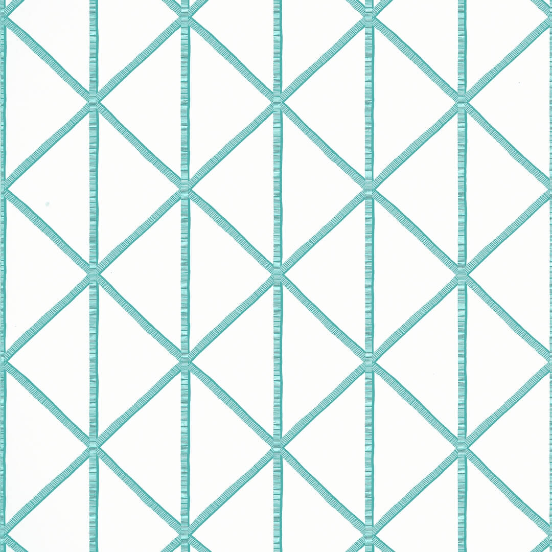 Tapeta geometryczna kratownica Thibaut T10132 Box Kite Tropics