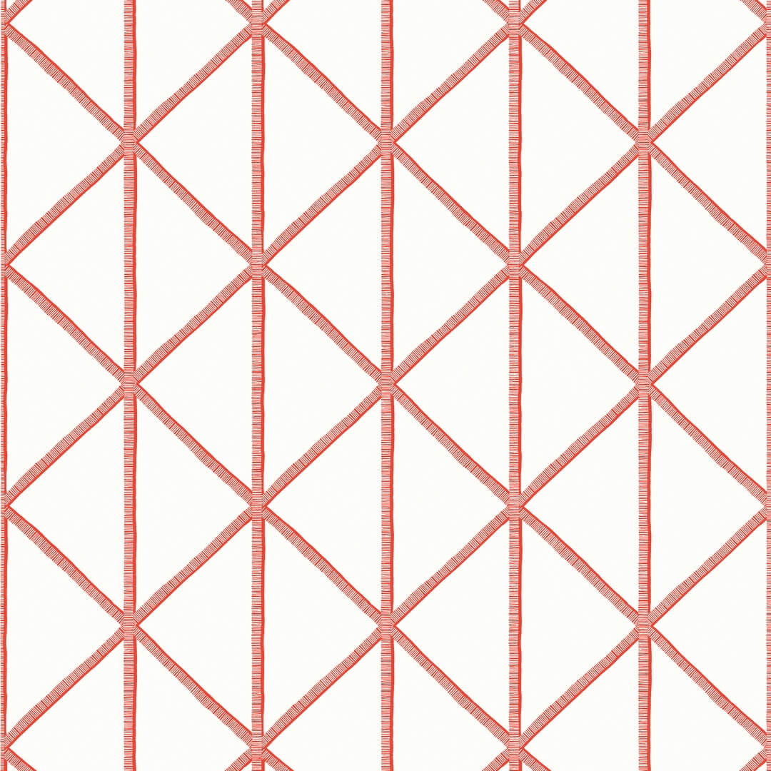 Tapeta geometryczna kratownica Thibaut T10137 Box Kite Tropics
