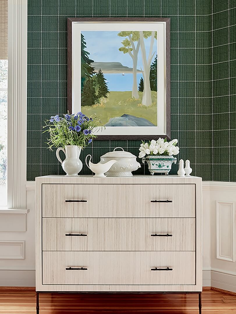Tapeta krata Thibaut T10205 Grassmarket Check Colony