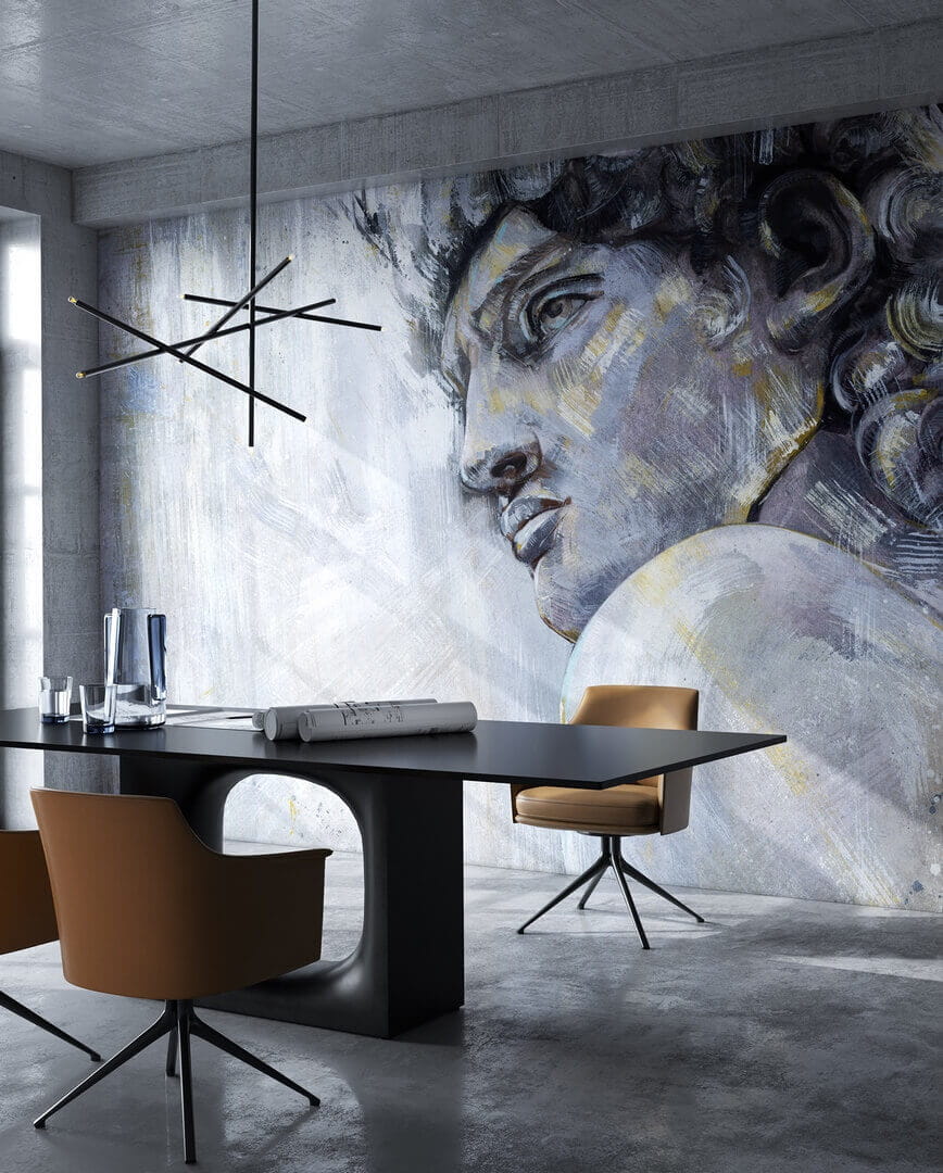 Fototapeta męska twarz Wonderwall David 35092303