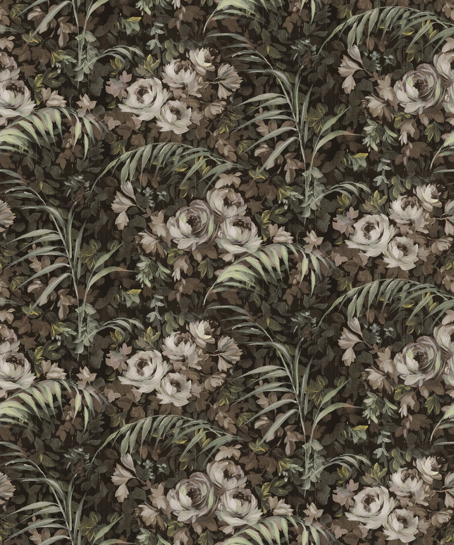 Fototapeta florystyczna Rebel Walls R19208 Dazzling Foliage Sand Vintage Brocade