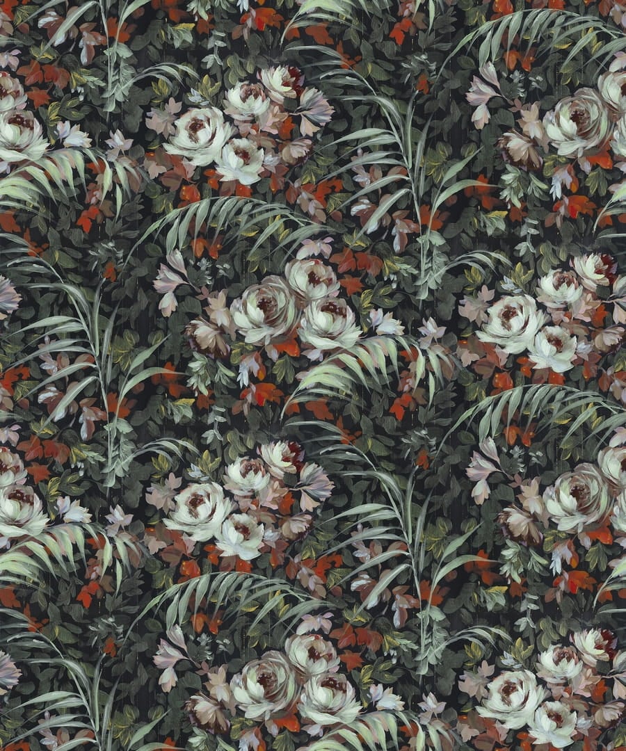 Fototapeta florystyczna Rebel Walls R19209 Dazzling Foliage Lush Vintage Brocade
