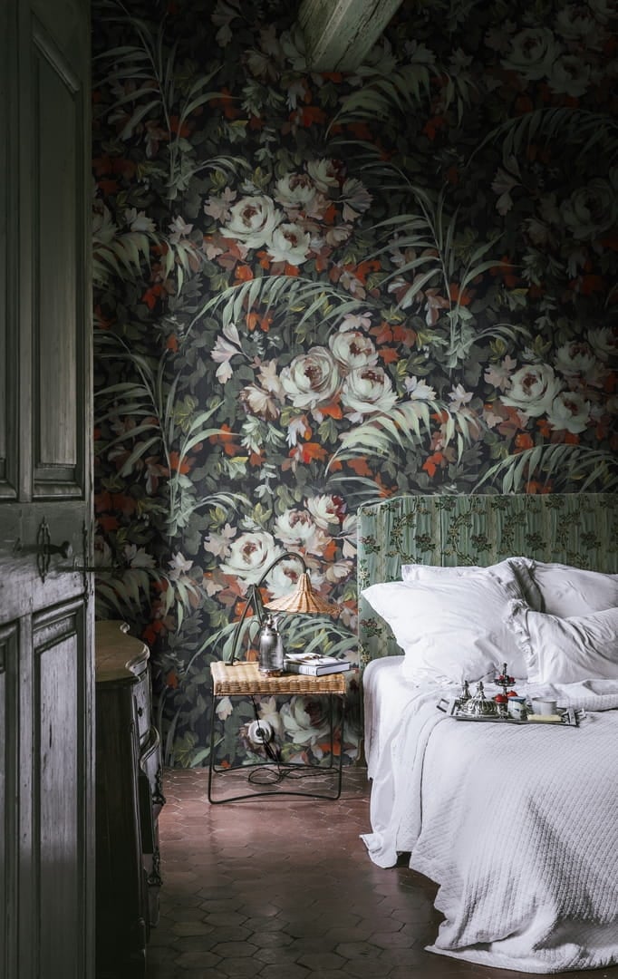 Fototapeta florystyczna Rebel Walls R19209 Dazzling Foliage Lush Vintage Brocade
