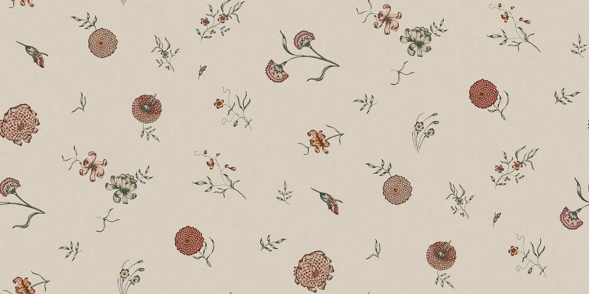 Fototapeta kwiaty Rebel Walls R19252 Flower Fall Sand Vintage Brocade