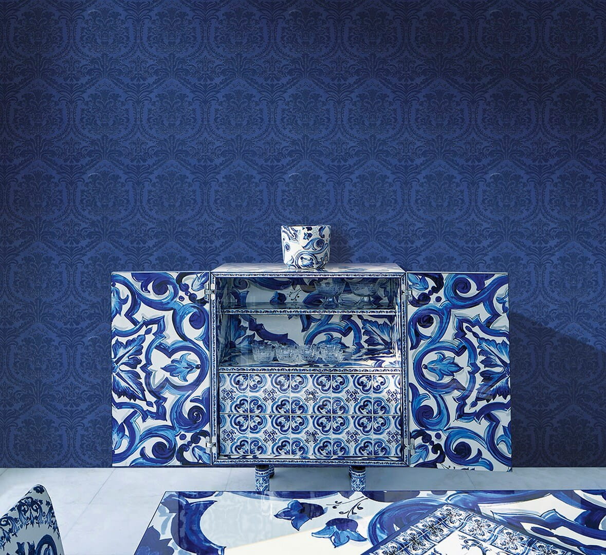 Tapeta ornament Dolce & Gabbana TCW007 TCAIB U0051 N.1 - 106cm szer.