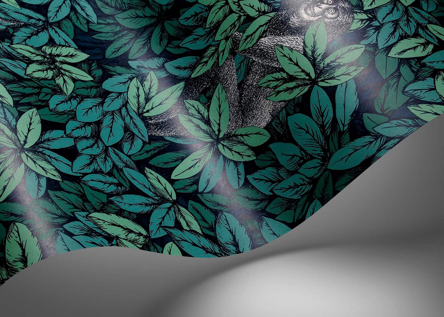 Tapeta liście i małpy Cole & Son Foglie e Scimmie 123/10046 Fornasetti Senza Tempo II