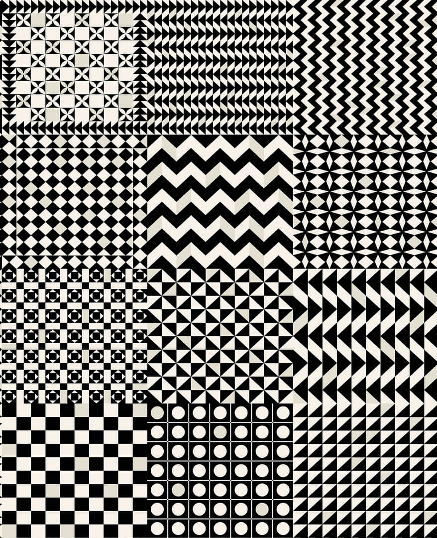 Tapeta abstrakcyjna geometria - szachownica Cole & Son Geometrico 123/7032 Fornasetti Senza Tempo II